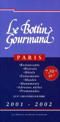Le Bottin gourmand Paris 2001-2002