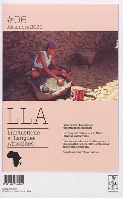 Linguistique et langues africaines, n° 6