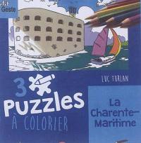 La Charente-Maritime : 3 puzzles à colorier