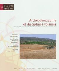 Etudes rurales, n° 188. Archéogéographie et disciplines voisines