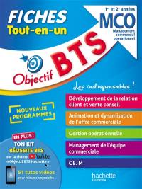 BTS MCO, management commercial opérationnel, 1re et 2e années : fiches tout-en-un : nouveaux programmes