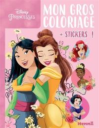 Disney princesses : mon gros coloriage + stickers ! : Mulan et Belle