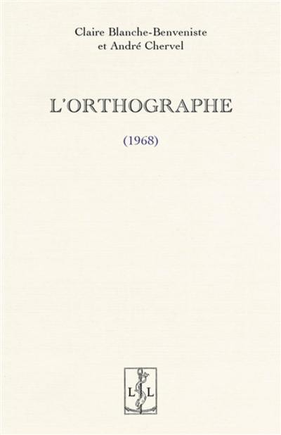 L'orthographe (1968)