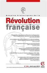 Annales historiques de la Révolution française, n° 384