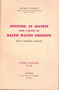 Individu et société dans l'oeuvre de Ralph Waldo Emerson