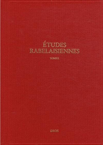 Etudes rabelaisiennes. Vol. 50