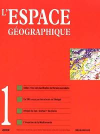 Espace géographique, n° 1 (2002)
