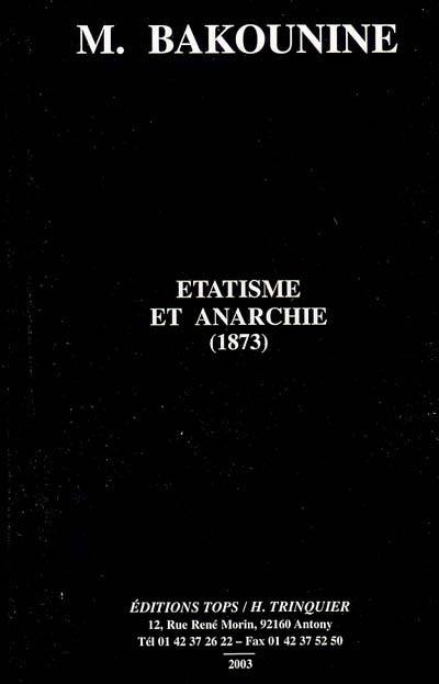 Etatisme et anarchie : (1873)