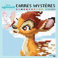 Disney animaux : carrés mystères à colorier