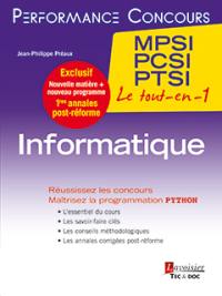 Informatique : 1ere année : MPSI, PCSI, PTSI, le tout-en-1