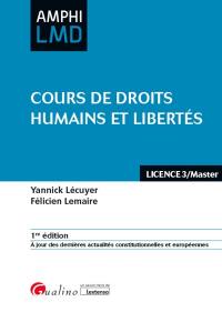 Cours de droits humains et libertés : licence 3-master