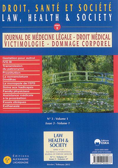 Journal de médecine légale, droit médical, victimologie, dommage corporel, n° 57-5