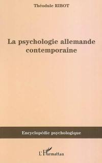 La psychologie allemande contemporaine