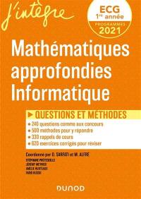 Mathématiques appliquées, informatique ECG 1re année : questions et méthodes : programmes 2021