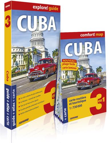 Cuba : 3 en 1 : guide + atlas + carte