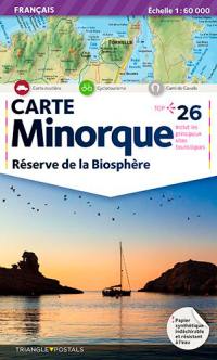 Minorque : réserve de la biosphère : carte