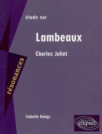 Etude sur Charles Juliet, Lambeaux
