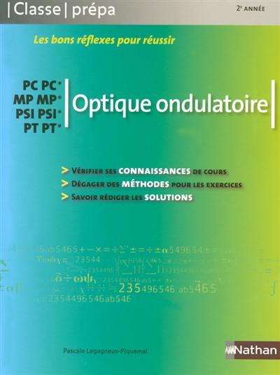 Optique ondulatoire : PC-PC*, MP-MP*, PSI-PSI*, PT-PT*