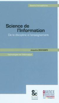 Science de l'information : de la discipline à l'enseignement