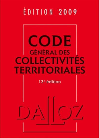 Code général des collectivités territoriales 2009