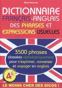 Dictionnaire français-anglais des phrases et expressions usuelles