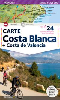 Costa Blanca, Costa de Valencia : carte
