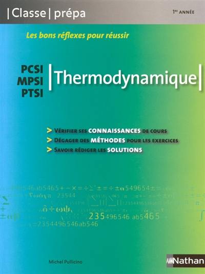 Thermodynamique : PCSI, MPSI, PTSI