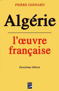 Algérie, l'oeuvre française