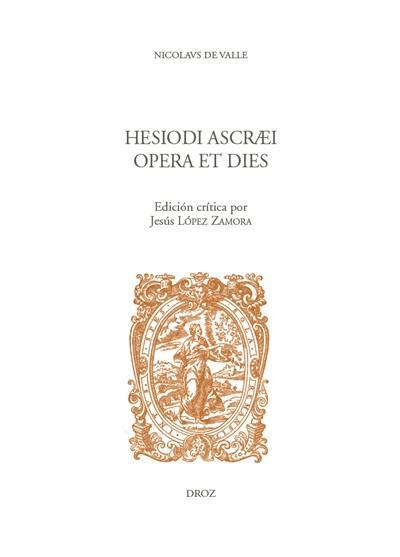 Hesiodi Ascraei, Opera et dies
