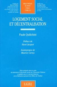 Logement social et décentralisation