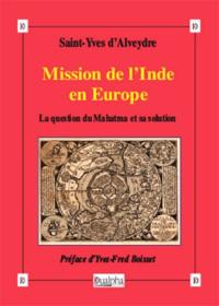 Mission de l'Inde en Europe : la question du Mahatma et sa solution