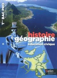 Histoire géographie, éducation civique : term bac pro : programme 2011