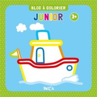Bloc à colorier junior : bateau