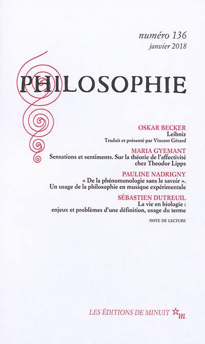 Philosophie, n° 136