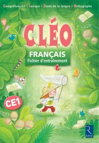 CLEO, français CE1 : fichier d'entraînement