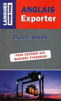 Anglais exporter : export-import