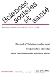Sciences sociales et santé, n° 4 (2020)