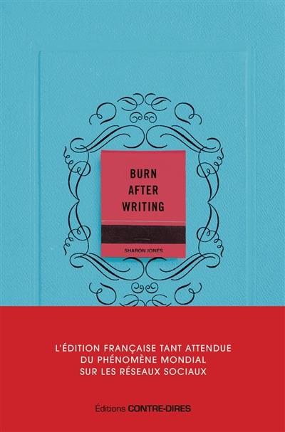 Burn after writing (couverture bleue)