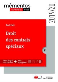 Droit des contrats spéciaux : 2019-2020