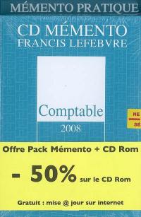 Pack comptable 2008 : mémento + CD-ROM + mise à jour Internet