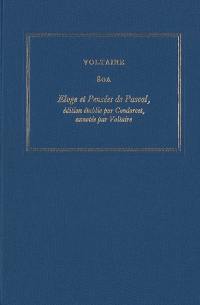 Oeuvres complètes de Voltaire. Vol. 80A. Eloge et Pensées de Pascal