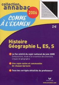 Histoire-géographie L, ES, S