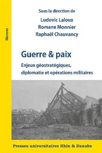 Guerre et paix : enjeux géostratégiques, diplomatie et opérations militaires