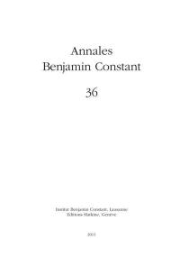 Annales Benjamin Constant, n° 36