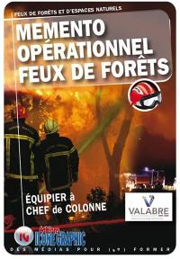 Mémento opérationnel feux de forêts : feux de forêts et d'espaces naturels : équipier à chef de colonne