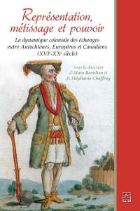 Représentation, métissage et pouvoir : dynamique coloniale des échanges entre autochtones, européens et canadiens (XVI-XX siècle)