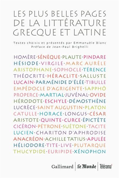 Les plus belles pages de la littérature grecque et latine