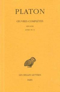 Oeuvres complètes. Vol. 12-1. Les Lois : livres VII-X