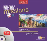 New missions : anglais terminale, B1-B2 : coffret audio pour la classe