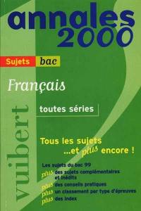 Français, toutes séries : baccalauréat 2000
